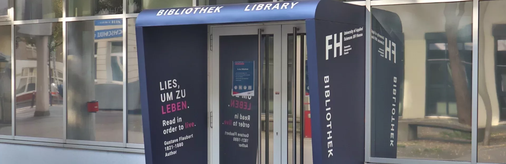 Library entrance